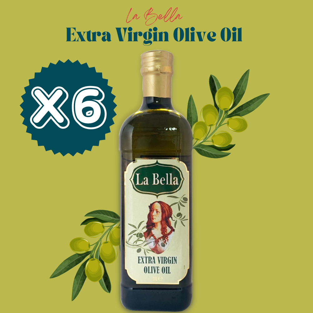 油品 箱購 Labella樂貝納義大利冷壓初製橄欖油 1LX6瓶