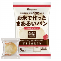 NＨ 日本進口 無麩質 冷凍 日本米麵包5入/袋 275公克X3袋((冷凍商品請另外下單)